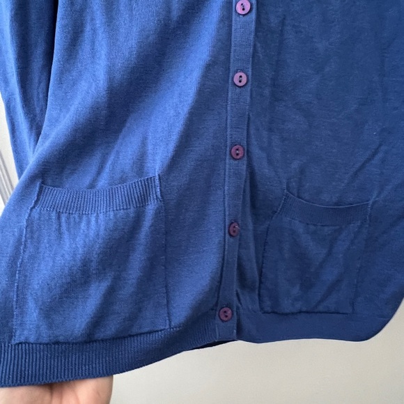 EWM 100% lambs wool lambswool cardigan sweater pure new wool made Scotland EUC - Picture 11 of 11